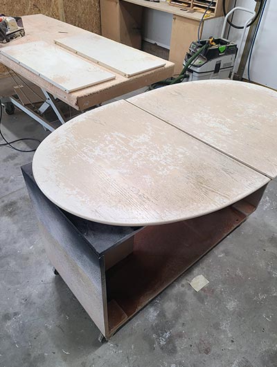 Table avant peinture